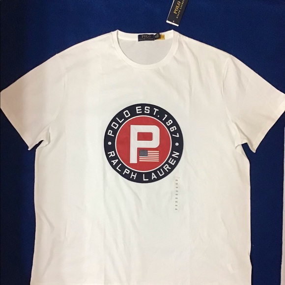 NWT POLO RALPH LAUREN PATCH 1967 T-SHIRT SZ XXL - Picture 1 of 1